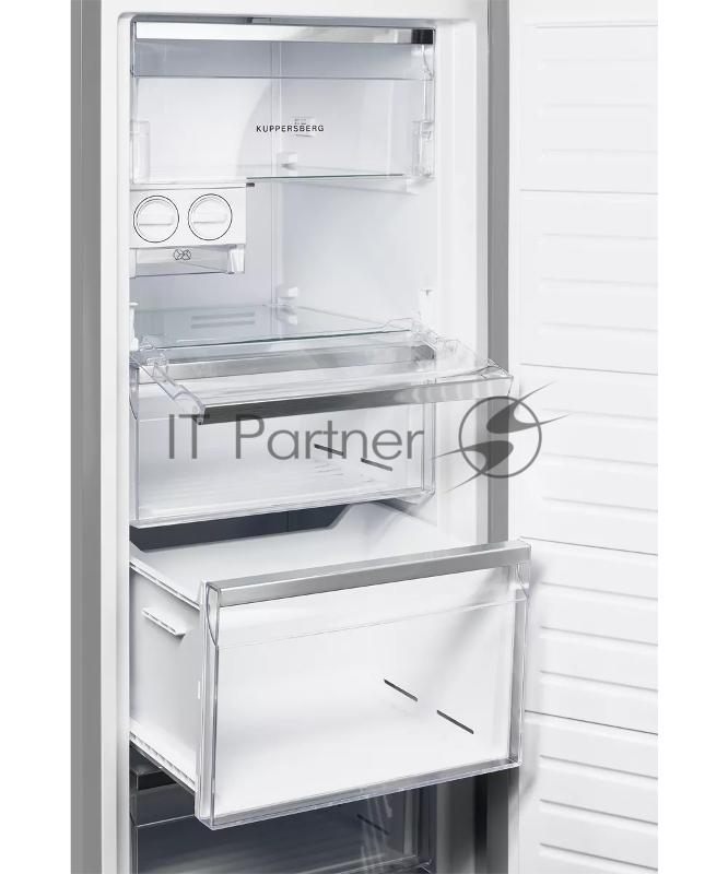 Морозильная камера Kuppersberg/ Отдельностоящая морозильная камера, габариты (ВхШxГ): 1860х595X650 мм, объем 280л, 41 дБ, No frost, ледогенератор, сталь/нержавейка