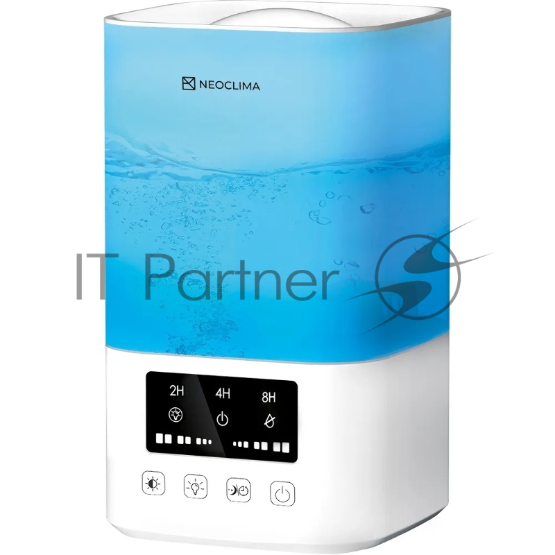 Увлажнитель воздуха ультразвуковой Neoclima Vision LED 2.5L, объем 2.5л, LED, сенсор белый