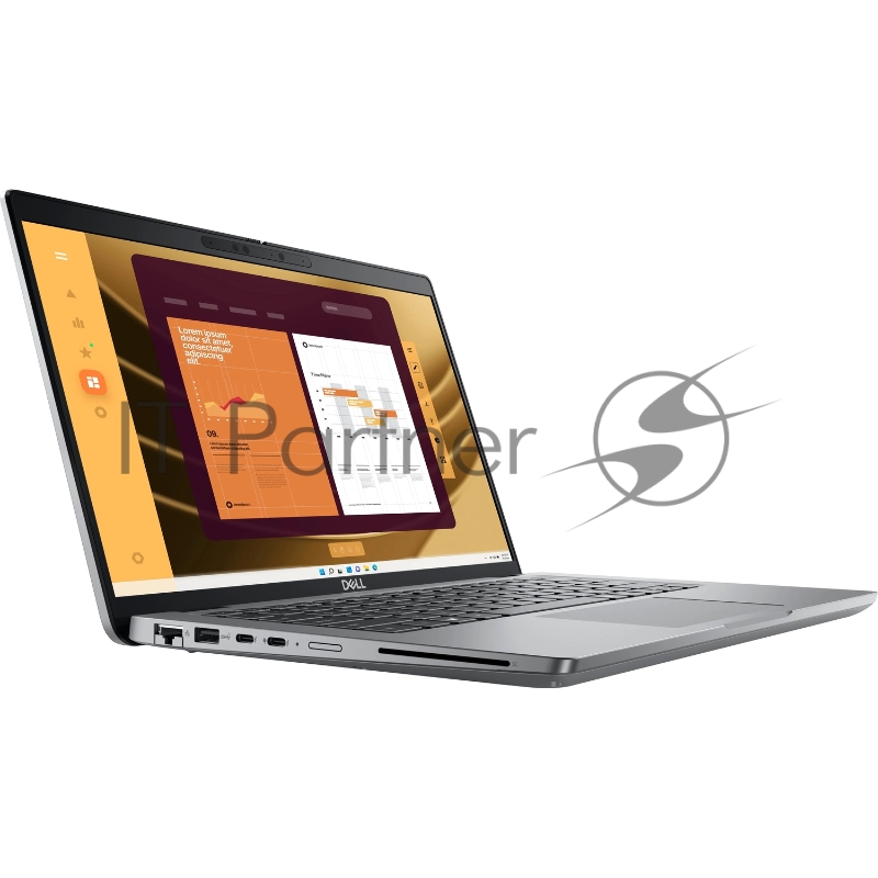 Ноутбук Dell Latitude 5450 14(1920x1080 (матовый) IPS)/Intel Core Ultra 7 155U(1.4Ghz)/16384Mb/512SSDGb/ Graphics/Cam/BT/WiFi/42WHr/war 1y/1.4kg/Silver/Ubuntu + (210-BLMB)