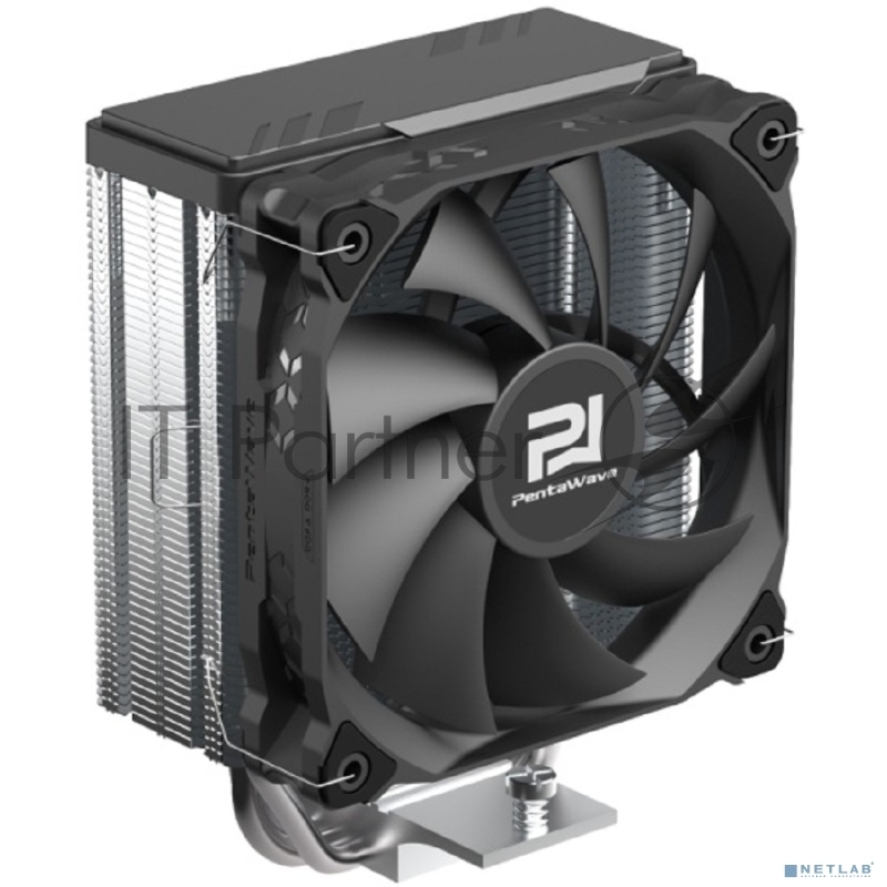 Кулер PentaWave PC-Z03E SRB LGA115X/1200/1700/AM4/AM5 ( TDP 205W, 1*120mm PWM Fan, 3 тепловые трубки 6мм, 600-1750RPM, 12-29,5dBa)
