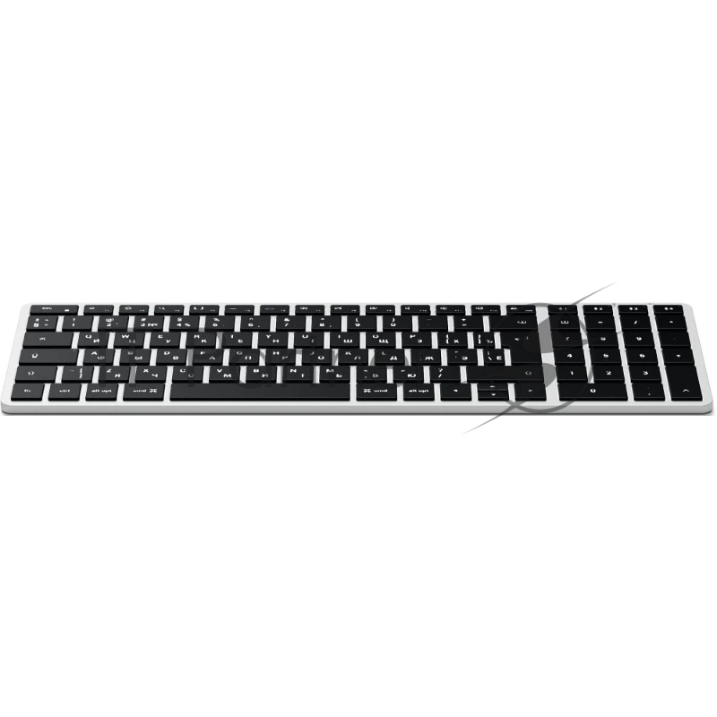 Клавиатура беспроводная Satechi Slim X2 Bluetooth Backlit Keyboard, Bluetooth, Серебристый ST-BTSX2S-RU