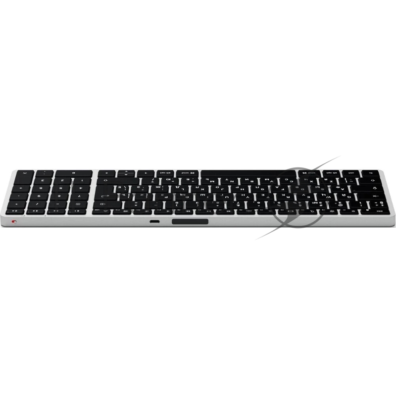 Клавиатура беспроводная Satechi Slim X2 Bluetooth Backlit Keyboard, Bluetooth, Серебристый ST-BTSX2S-RU