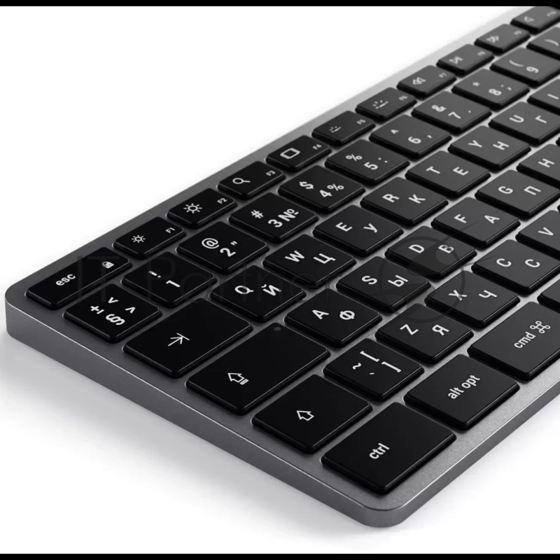 Клавиатура беспроводная Satechi Slim X3 Bluetooth Backlit Keyboard, Bluetooth, Серый космос, ST-BTSX3M-RU