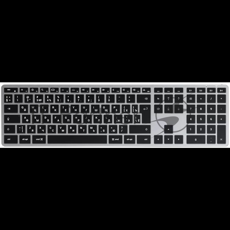 Клавиатура беспроводная Satechi Slim X3 Bluetooth Backlit Keyboard, Bluetooth, Серый космос, ST-BTSX3M-RU