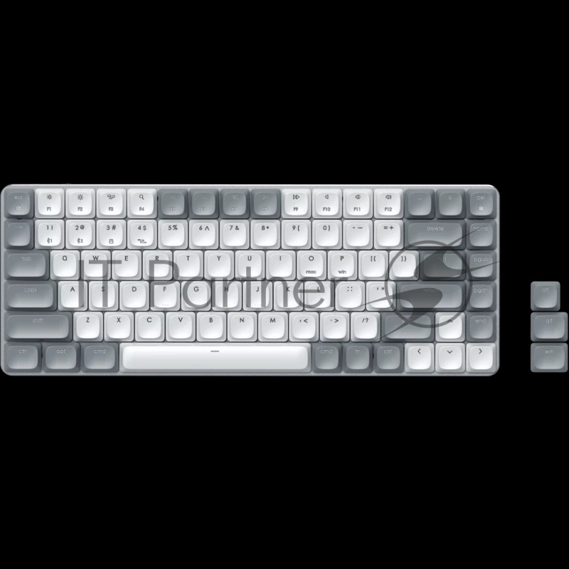 Клавиатура беспроводная механическая Satechi SM1 Slim Mechanical Backlit Bluetooth Keyboard, Белый Серый ST-KSM1LT-RU