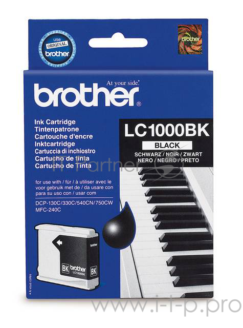 Картридж струйный Brother LC1000BK черный для Brother DCP-130/330