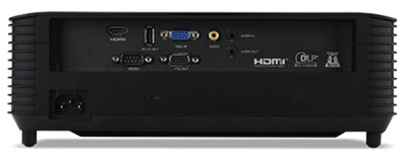 Проектор Acer X1128H, DLP, SVGA, 4800 Lm, 20000:1, EMEA, 2.7 Kg, EURO Power