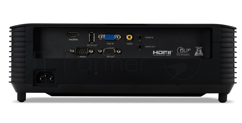 Проектор Acer X1228H, DLP 3D, XGA, 4500Lm, 20000/1, HDMI, 2.7kg, Euro Power EMEA