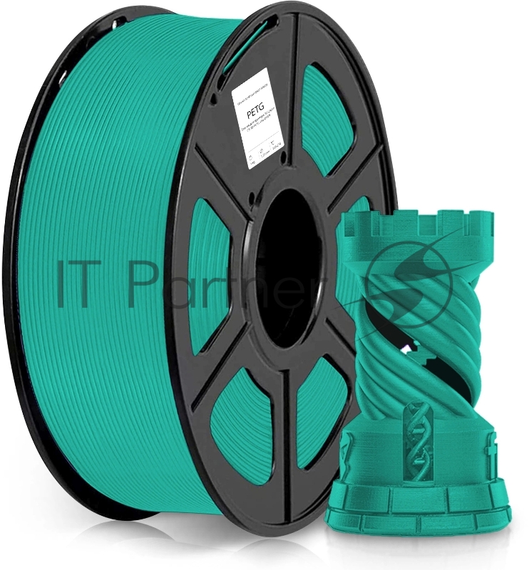 Пластик для принтера 3D Cactus CS-3D-PETG-1KG-DKGN PETG d1.75мм 1кг L316м 1цв.