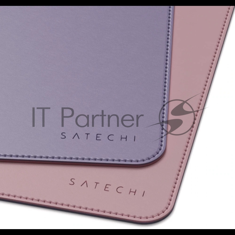 Коврик для мыши Satechi Dual Side ECO-Leather Deskmate, 585x310 мм, Розовый/Фиолетовый ST-LDMPV
