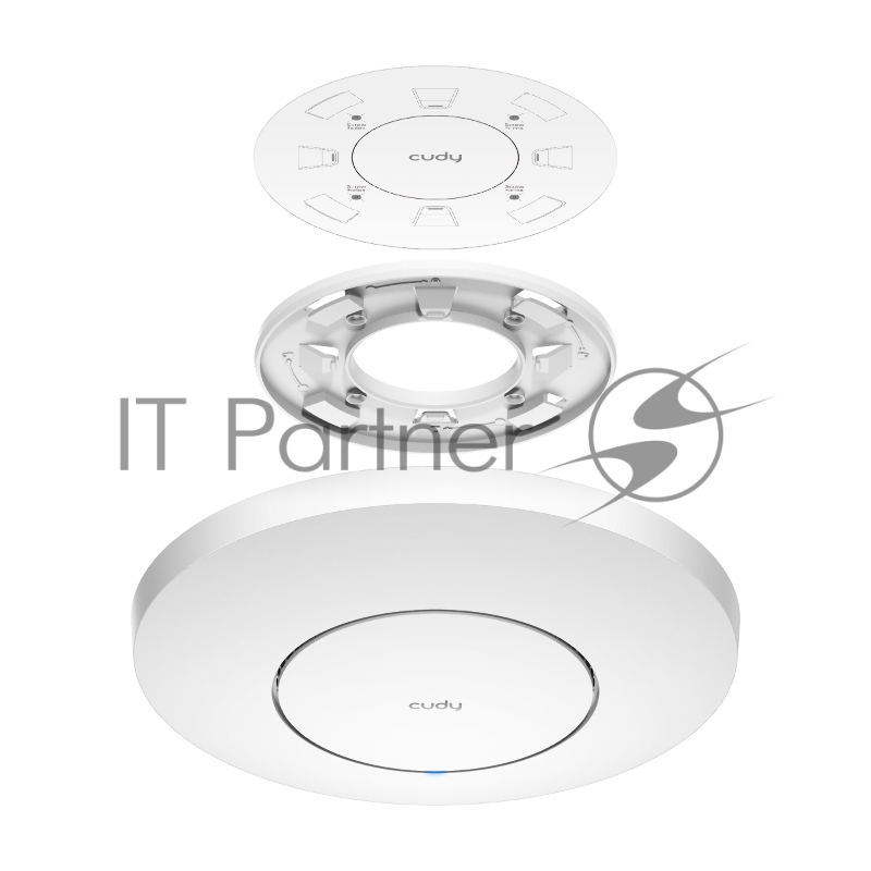 Точка доступа AX3000 Dual Band Ceiling Mount Wi-Fi 6 Access Point, Chipset MT7981, 802.11ax/ac/a/b/g/n, 2402Mbps at 5GHz + 574Mbps at 2.4GHz, 1 x 2.5G RJ45 Port, MU-MIMO, Support 12V DC or 802.3at PoE or Passive PoE, Internal Antennas, 48V passive P