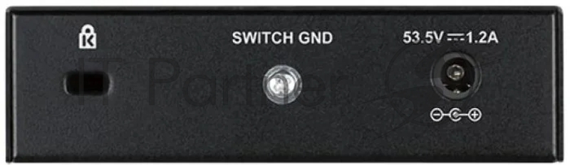 Неуправляемый коммутатор D-Link DGS-1005P/B3A с 5 портами 10/100/1000Base-T (4 порта PoE 802.3af/at, PoE-бюджет 60 Вт)