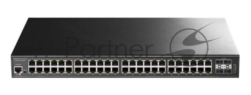 Коммутатор 48-Port Layer 2 Managed Gigabit PoE++ Switch with 4 10G SFP ports 720W