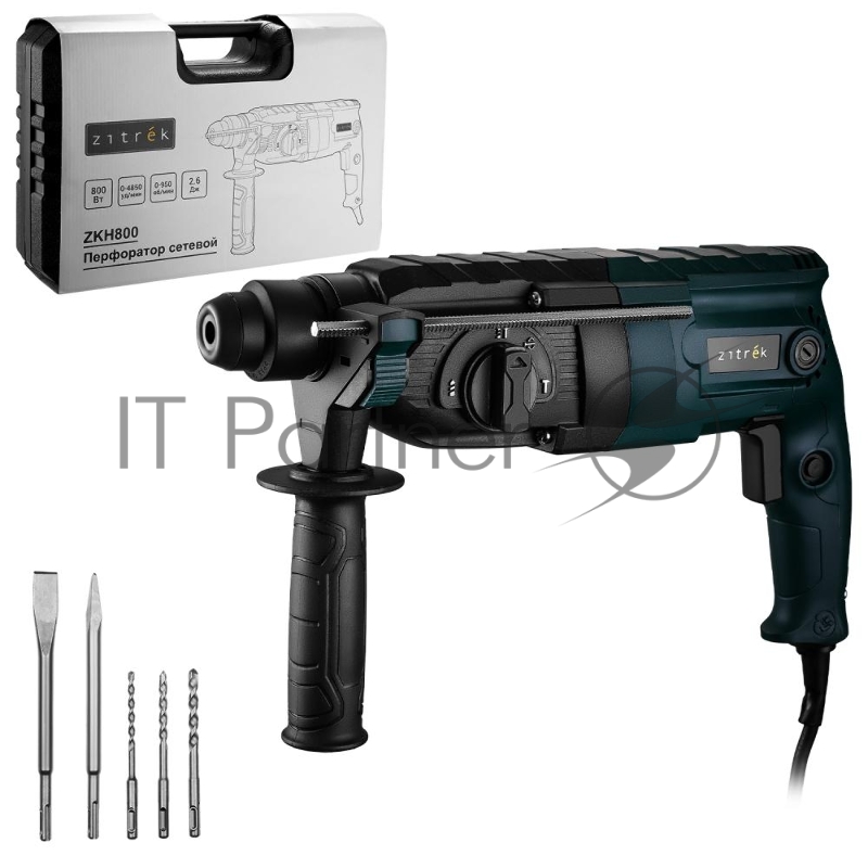 Перфоратор Zitrek ZKH800 патрон:SDS-plus уд.:2.6Дж 800Вт (кейс в комплекте)