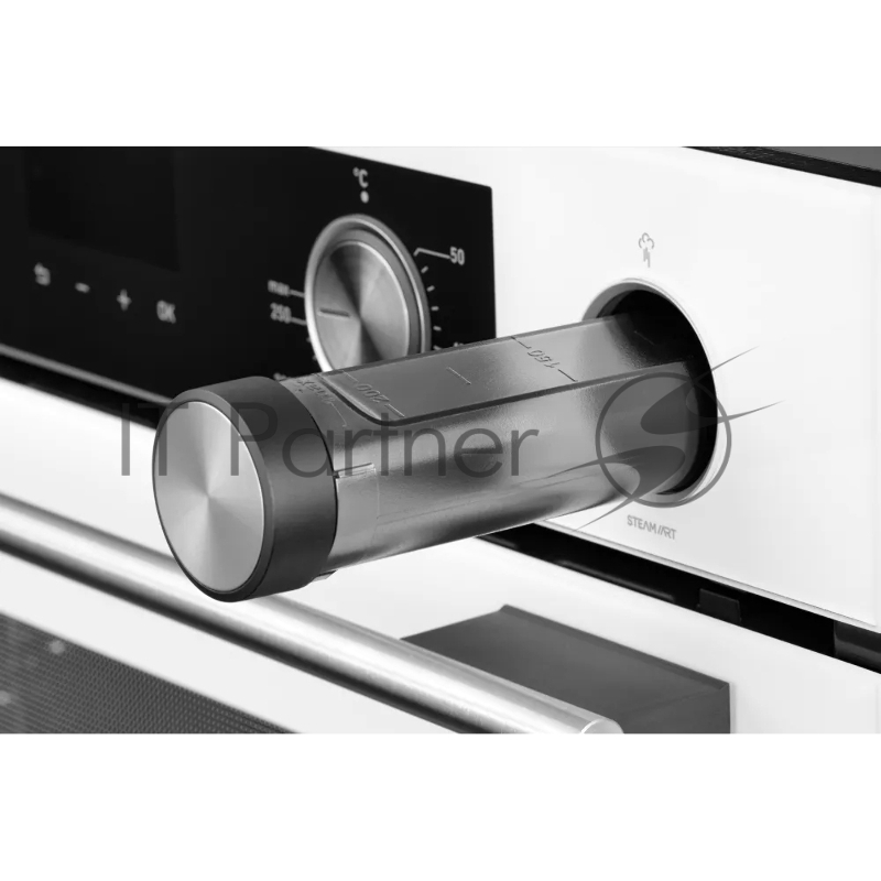 Электрический духовой шкаф Kuppersberg KSO 610 W 60 см, 80 л, High-Tech, 10 режимов, ПАР, Soft Close, телескопические направляющие, белый цвет