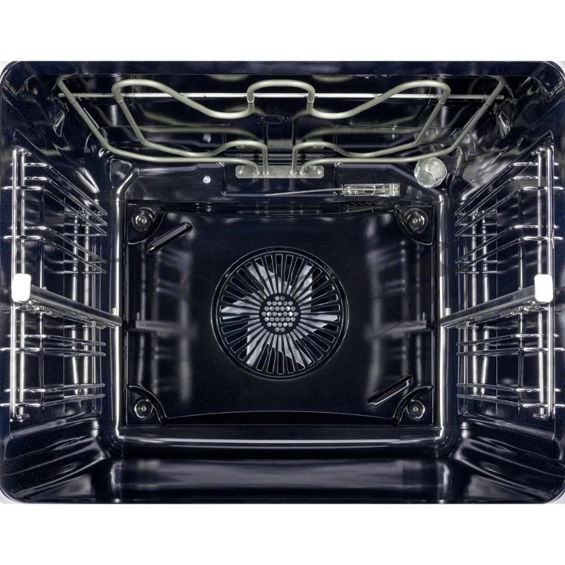 Электрический духовой шкаф Kuppersberg KSO 610 SG 60 см, 80 л, High-Tech, 10 режимов, ПАР, Soft Close, телескопические направляющие, черный/темный графит