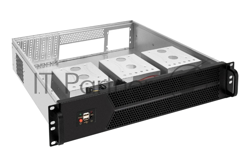 Серверный корпус ExeGate Pro 2U450-06 (RM 19, высота 2U, глубина 450, БП 1U-1000ADS, 2*USB)