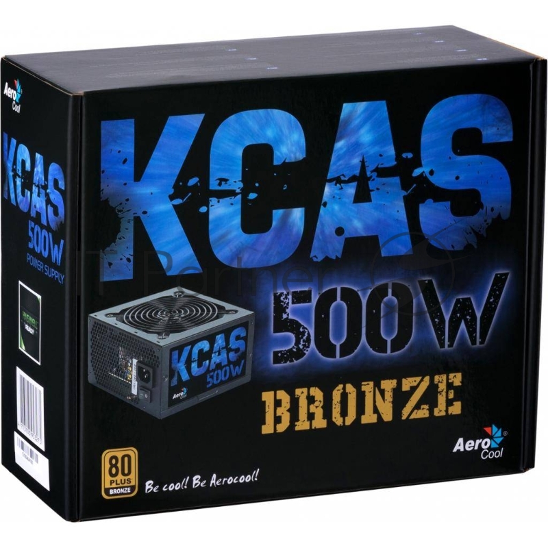 Блок питания Formula KCAS-500 PLUS { 80+ bronze (24+4+4pin) APFC 120mm fan 7xSATA RTL}