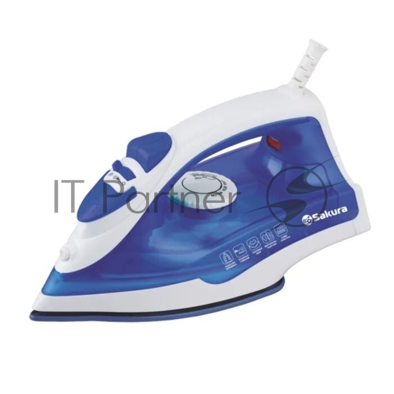 Утюг SAKURA SA-3063NBL 1800Вт тефлон.подошва пар.увлажнение самоочист