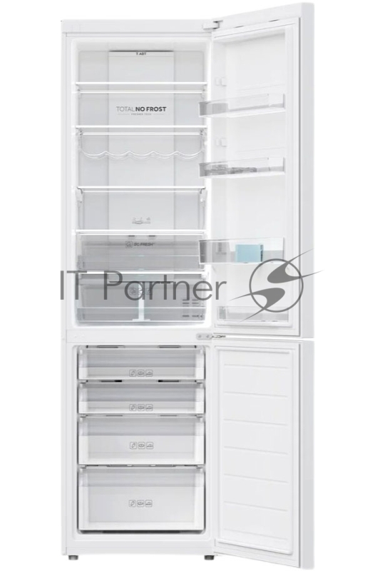 Холодильник Haier C2F637CWRGU1 белый, двухкамерный, 278/108л, морозилка снизу, No Frost