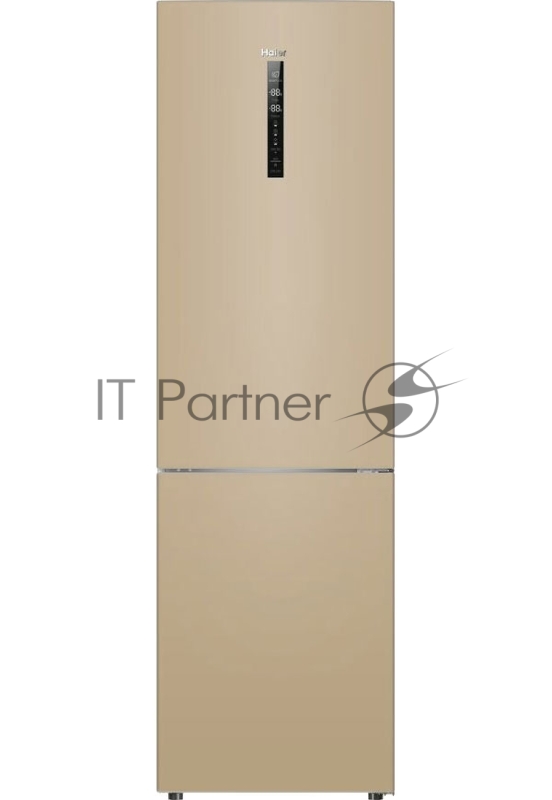 Холодильник Haier C2F637CGGU1 золотистый, двухкамерный, 278/108л, морозилка снизу, No Frost