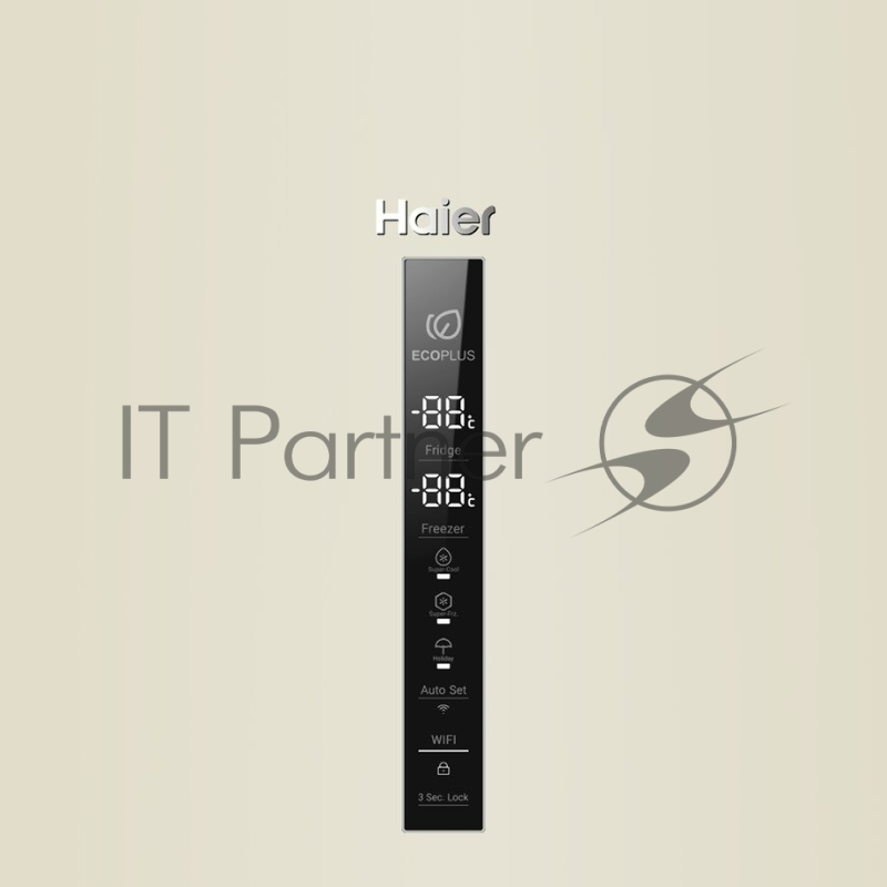 Холодильник Haier C2F637CCGU1 бежевый, двухкамерный, 278/108л, морозилка снизу, No Frost