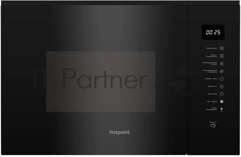 Встраиваемая микроволновая печь MF25G BL H 869891300020 HOTPOINT