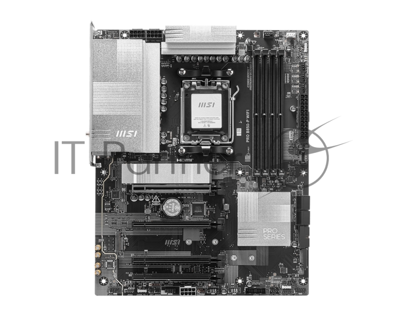 Материнская плата MSI PRO B850-P WIFI SocketAM5 AMD B850 4xDDR5 ATX AC`97 8ch(7.1) 5Gigabit RAID+HDMI