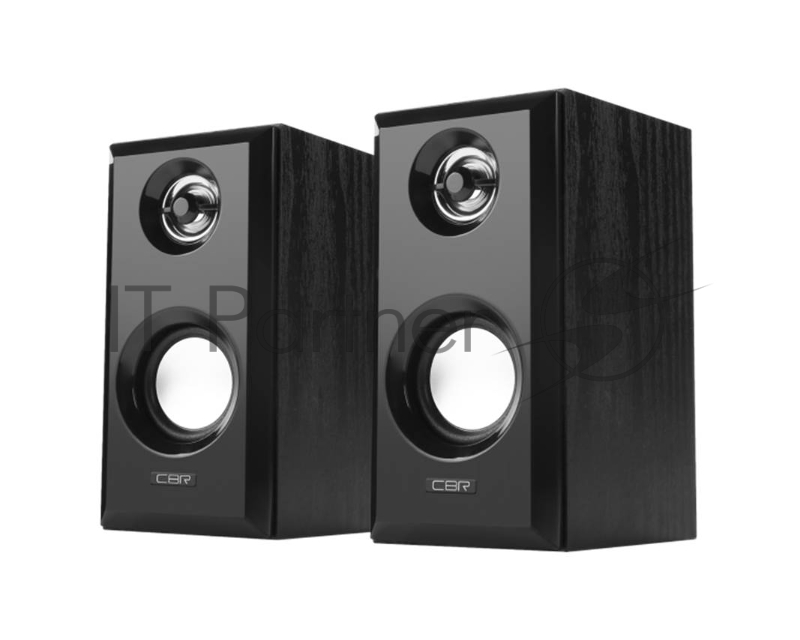 Акустическая система CBR CMS 710, 2.0, питание USB, 2х3 Вт (6 Вт RMS), материал корпуса MDF, 3.5 мм линейный стереовход, цвет чёрный