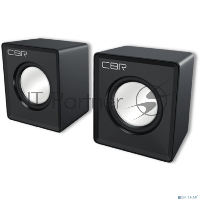 Акустическая система CBR CMS 95 Black, 2.0, питание USB, 2,5х2,5 Вт (5 Вт RMS), материал корпуса пластик, 3.5 мм линейный стереовход, регул. громк., цвет чёрный