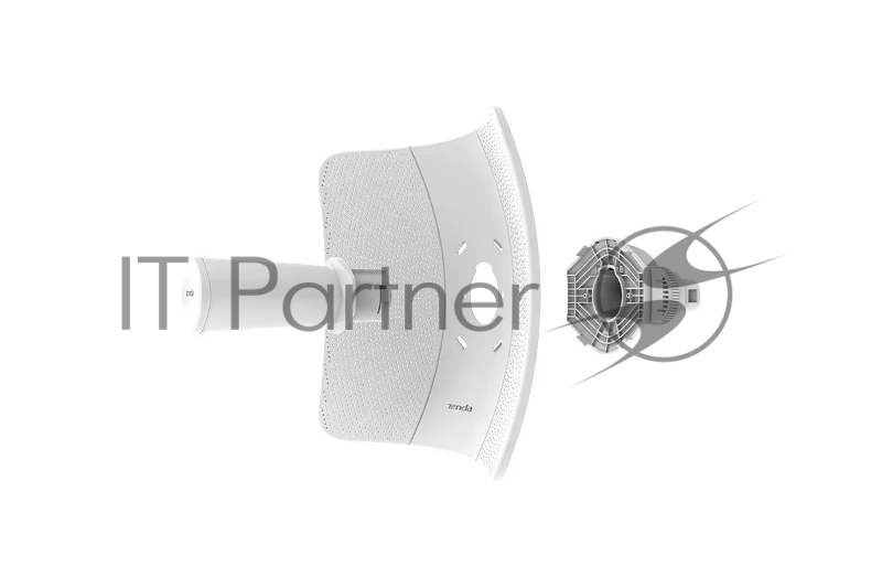 Наружная точка доступа Tenda O9 5 ГГц, до 867 Мбит/с, внешняя антенна 1x23dBi, IP65, PoE, LAN 1x1 Гбит/с