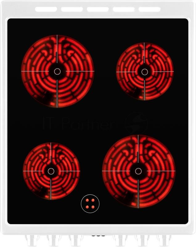 Электрическая плита Weissgauff WES 2V16 WE Premium Line стеклокерамика, без крышки, белый