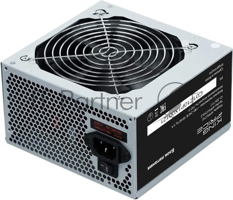 Блок питания KingPrice ATX 750W KPPSU750 (20+4pin) APFC 120mm fan 4xSATA