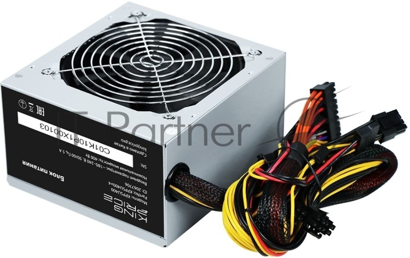 Блок питания KingPrice ATX 400W KPPSU400 (20+4pin) 120mm fan 3xSATA