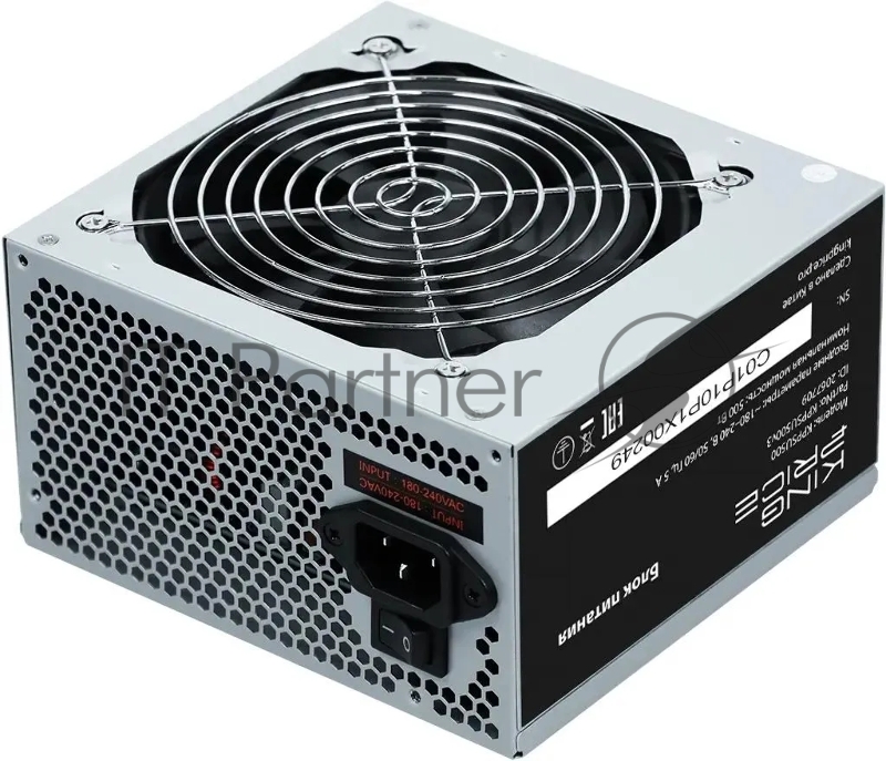 Блок питания KingPrice KPPSU500 ATX 500W (20+4pin) 120mm fan 4xSATA