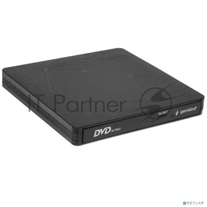 Внешний CD/DVD привод USB 3.0 Gembird DVD-USB-03C пластик, черный