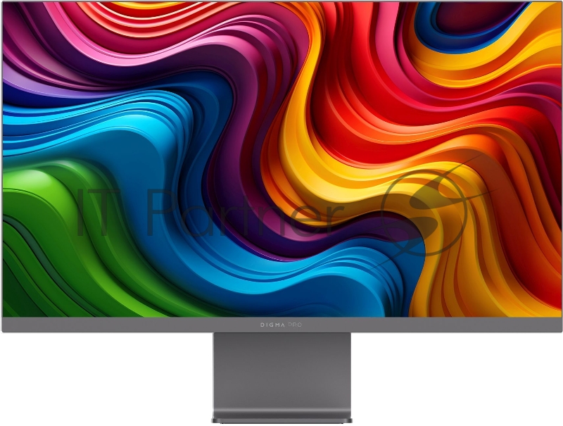 Монитор 27 DIGMA PRO Art S IPS 3840x2160, 60 Гц, 5 мс, 16:9, 400 кд/м², 1xHDMI, 1xDP, 2x2 Вт, серый