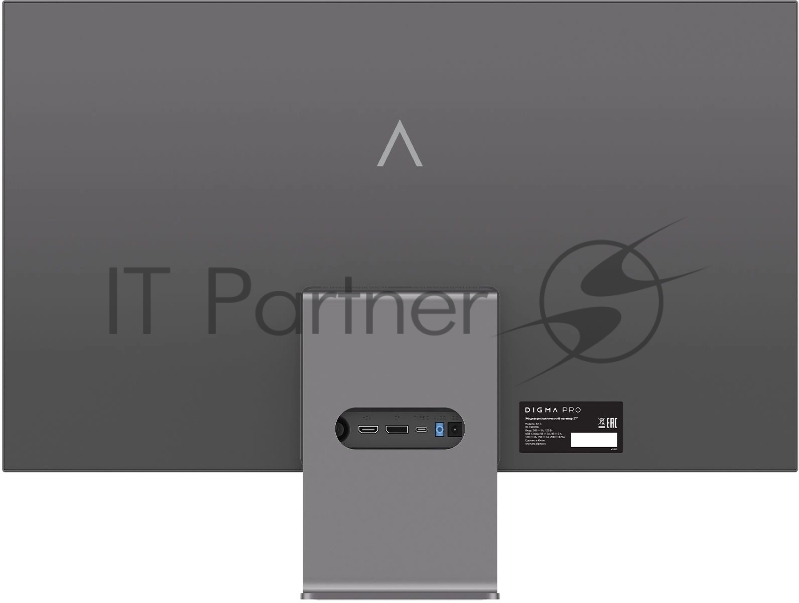 Монитор 27 DIGMA PRO Art S IPS 3840x2160, 60 Гц, 5 мс, 16:9, 400 кд/м², 1xHDMI, 1xDP, 2x2 Вт, серый
