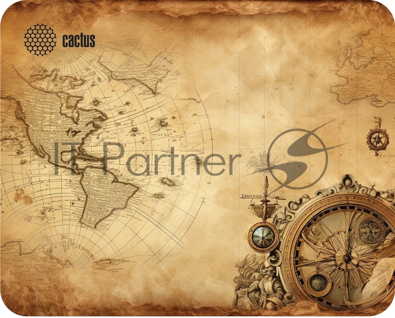 Коврик для мыши Cactus Vintage map 250x200x3мм (CS-MP-D10S)