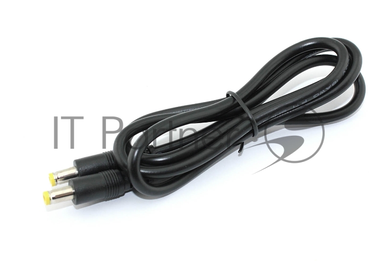 Кабель DC 5.5x2.5 18 AWG папа-папа 1 м с прямым штекером