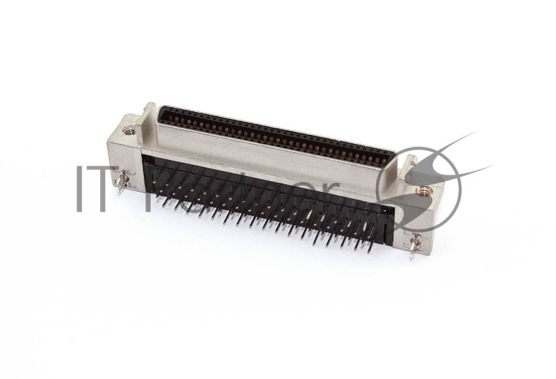Разъем SCSI тип HPCN 68 пин для монтажа на плату, сквозная пайка