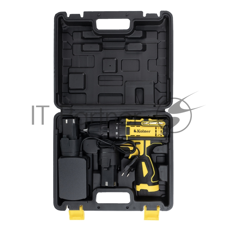 Дрель-шуруповерт аккум. 12V 29 Нм KOLNER KCD 12/2C, БЗП 0,8-10мм, 0-350/1350 об/мин, 2 скорости, подсветка (2х1.5 Ач, зу, кейс)