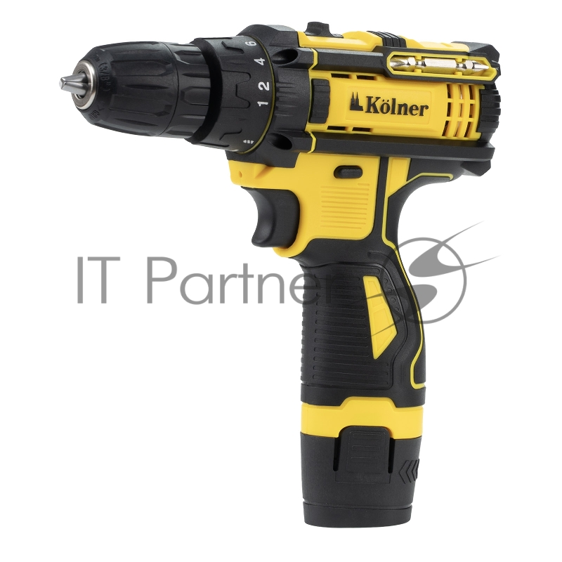 Дрель-шуруповерт аккум. 12V 29 Нм KOLNER KCD 12/2C, БЗП 0,8-10мм, 0-350/1350 об/мин, 2 скорости, подсветка (2х1.5 Ач, зу, кейс)