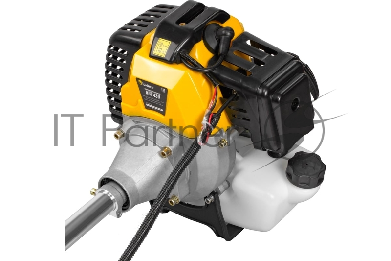 Триммер бензиновый, 1500Вт, ширина скашивания ножом/леской 255/420мм, KOLNER KGT 430 (1+1 уп) (кратно 10шт) объем двигателя 43см3, 2,1л.с, цельная штанга, (нож 3Т, катушка, ремень)