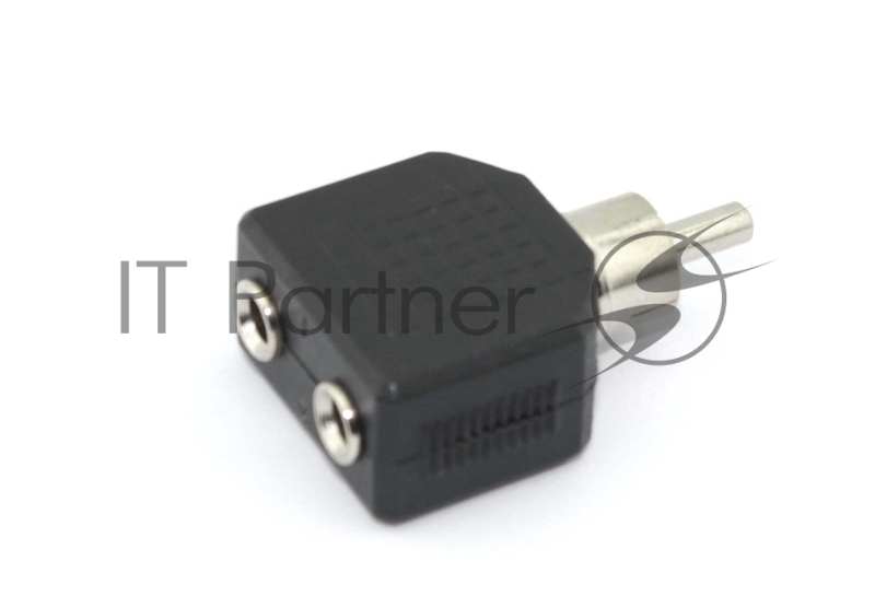 Разетвитель RCA (тюльпан) папа на 2 miniJack мама 1 канал