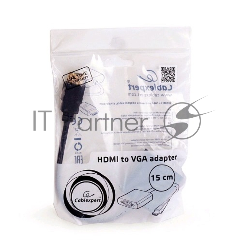 Переходник Gembird-Cablexpert Переходник HDMI-VGA, 19M/15F (A-HDMI-VGA-03)