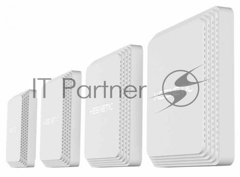 Точка доступа Keenetic Voyager Pro Pack (4-pack) с Mesh Wi-Fi 6 AX1800, анализатором спектра Wi-Fi, 2-портовым Smart-коммутатором, переключателем режима роутер/ретранслятор и питанием Power over Ethernet (БП не входят в комплект)