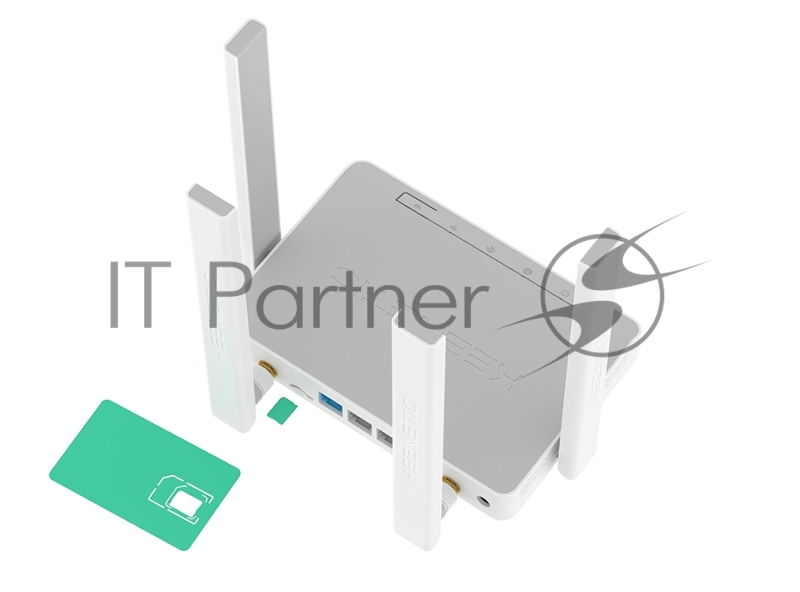 Роутер беспроводной Runner 4G (KN-2212) с модемом 4G, Mesh Wi-Fi N300 и 4-портовым Smart-коммутатором