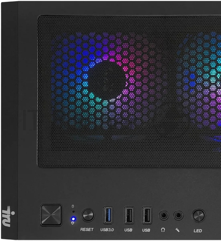 ПК IRU Game 710Z7GP TWR i7 12700F (2.1) 64Gb SSD1Tb RTX4080 Super 16Gb FreeDOS GbitEth 850W черный (2075026)