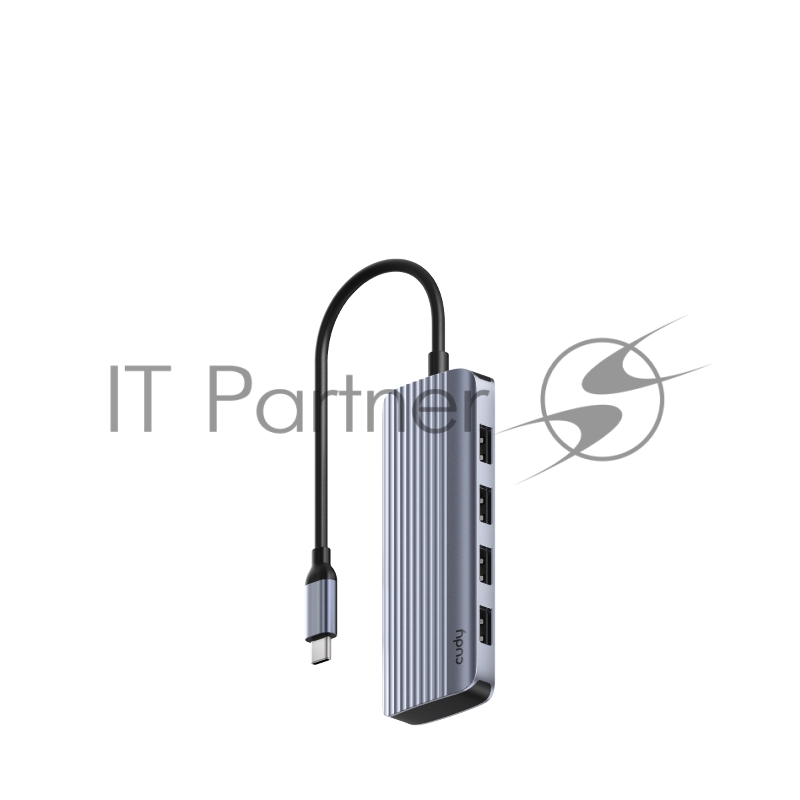 Концентратор USB-C Cudy UH500, 1 USB-C 3.0, 1x 4K@30Hz HDMI Port, 1x 100W USB-C port for PD Charging, 4x USB-A (UH500)